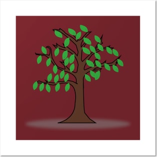 Tree with Green Leaves Posters and Art